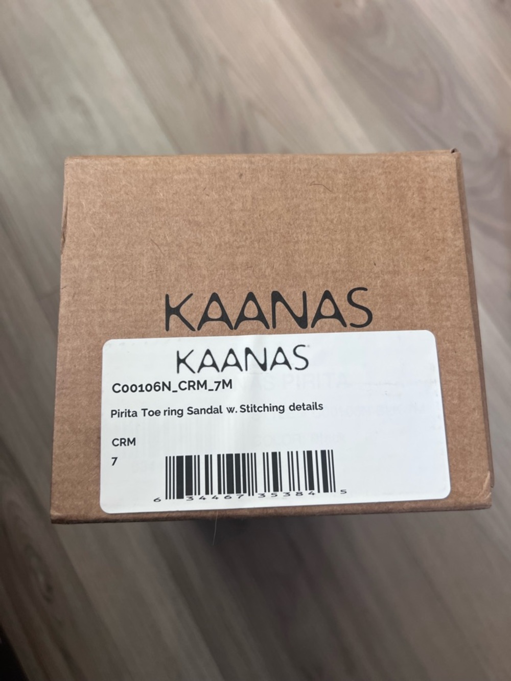 KAANAS Pirita Toe Ring Sandals NEW in box size 7 women’s MSRP $159 - Picture 9 of 9